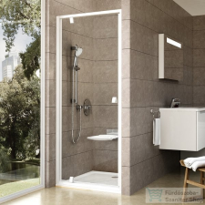 Ravak PIVOT PDOP1-90 90 cm-es nyílóajtó,Fehér/Fehér+Transparent 03G70101Z1 kád, zuhanykabin