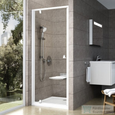 Ravak PIVOT PDOP1-90 90 cm-es nyílóajtó,Fehér/Króm+Transparent 03G70100Z1 kád, zuhanykabin