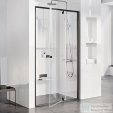 Ravak PIVOT PDOP2-110 110 cm-es nyílóajtó fix résszel,Fekete+Transparent 03GD0300Z1 kád, zuhanykabin