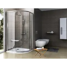 Ravak Pivot PSKK3 90x90 zuhanykabin szatén+transparent kád, zuhanykabin