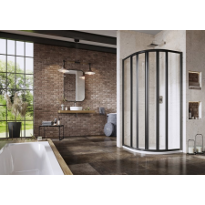 Ravak SKKP6-80 195 Zuhanykabin Fekete+transparent (3204O302Z1) kád, zuhanykabin