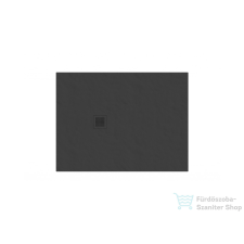 Ravak Slate Pro zuhanytálca 100x80 matt fekete XA03A433010 kád, zuhanykabin