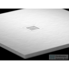 Ravak Slate Pro zuhanytálca 90x90 matt fehér XA037731010 kád, zuhanykabin