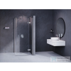 Ravak SMARTLINE SMSD2+SMPS 110x100 cm-es nyílóajtós,jobbos zuhanykabin fix oldalfallal,króm/transparent 0SPDBA00Z1SET110SMPS100