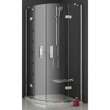 Ravak SmartLine zuhanykabin 90x90 cm félkör alakú króm fényes/átlátszó üveg 3S277A00Y1 kád, zuhanykabin