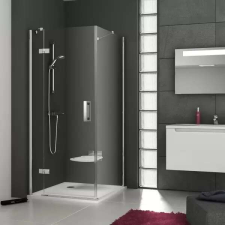 RAVAK SMPS-90 Fix Zuhanykabin Falpanel - Króm/Átlátszó - 90cm kád, zuhanykabin