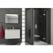 Ravak SMSD2-120 (B) jobb (króm+transparent) kád, zuhanykabin