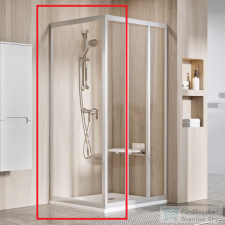 Ravak SUPERNOVA APSS-80 80 cm-es fix oldalfal, szatén+transparent,94040UR2Z1 kád, zuhanykabin
