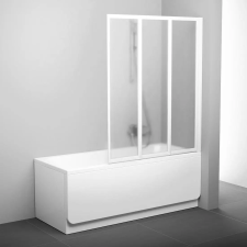 Ravak Supernova zuhanyparaván 130 cm háromrészes fehér fényes/mintás üveg 795V0100ZG kád, zuhanykabin