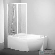 Ravak VSK2 Rosa 160 balos kádparaván,Fehér+rain 76L9010041 kád, zuhanykabin