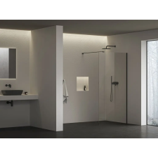 Ravak WALK-IN AIR WALL 120, fekete+transparent GW9WG0300Z1C kád, zuhanykabin