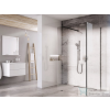 Ravak Walk-In Corner 120x90 cm-es zuhanyfal 120 cm-es merevítővel,fekete/transparent GW1CG730SZ1