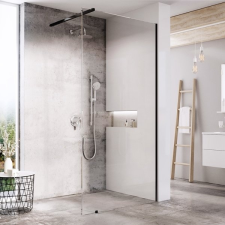 Ravak Walk-in Wall-120 v.200 krómhatású+Transparent kád, zuhanykabin
