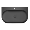  Ravak Yard mosdókagyló 80,5x50 cm fekete matt lyuk csaphoz, túlfolyó nélkül XJX0D280002