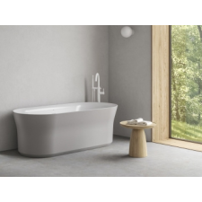 Ravak Ypsilon 180x80, akrilkád, Smoke Grey/fehér, szabadonálló, fehér lefolyó kád, zuhanykabin