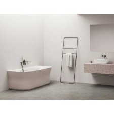 Ravak Ypsilon Wall 178x86, akrilkád, Alabaster Pink/fehér, szabadonálló, fehér lefolyó kád, zuhanykabin