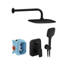 Ravak Zuhanyrendszer Ravak 10° vakolat alá egykaros csapteleppel fekete X07S013 csaptelep