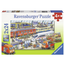 Ravensburger 091911 Vasútállomás 2 x 24 darab (4005556091911) puzzle, kirakós