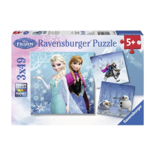 Ravensburger 09264 Jégvarázs jeges kaland 3x49 darabos puzzle puzzle, kirakós