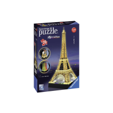 Ravensburger 12579 Eiffel-torony 216 darabos 3D puzzle fénnyel puzzle, kirakós