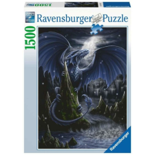 Ravensburger 1500 db-os puzzle - Fekete-kék sárkány (17105) puzzle, kirakós