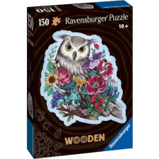 Ravensburger 150 db-os fa sziluett puzzle - WOODEN - Mysterious Owl (17511) puzzle, kirakós