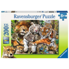 Ravensburger 200 db-os XXL puzzle - Nagymacskák pihenője (12721) puzzle, kirakós