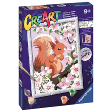Ravensburger 201808 CreArt Aranyos mókus csillámmal kreatív és készségfejlesztő
