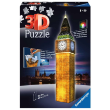 Ravensburger 216 db-os 3D Night Edition puzzle - Big Ben (12588) puzzle, kirakós