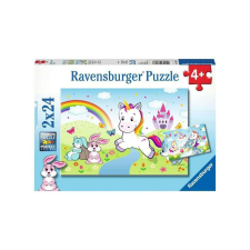 Ravensburger 2 x 24 db-os puzzle - Csodás unikornisok (07828) puzzle, kirakós