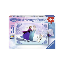 Ravensburger 2 x 24 db-os puzzle - Jégvarázs - Nővérek (09115) puzzle, kirakós