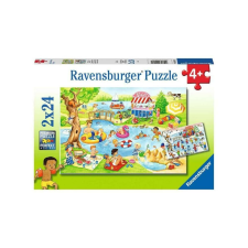 Ravensburger 2 x 24 db-os puzzle - Szabadidő a tónál (05057) puzzle, kirakós