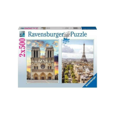 Ravensburger 2 x 500 db-os puzzle - Párizsi látogatás (12000231) puzzle, kirakós