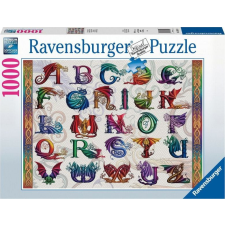 Ravensburger 2D puzzle 1000 darab Sárkányábécé puzzle, kirakós