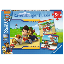 Ravensburger 3 x 49 db-os puzzle - Mancs őrjárat (09369) puzzle, kirakós