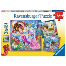 Ravensburger 3 x 49 db-os puzzle - Sellő és a tenger (08063) puzzle, kirakós