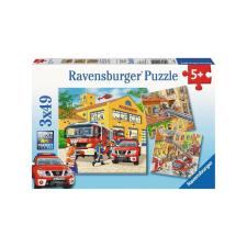 Ravensburger 3 x 49 db-os puzzle - Tűzoltóság (09401) puzzle, kirakós