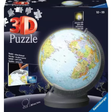 Ravensburger 3D Puzzle játék 540 darabos Földgömb LED világítással puzzle, kirakós