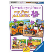Ravensburger Állatok az építkezésen, 2/4/6/8 darabos (4005556057177) puzzle, kirakós