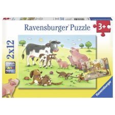  Ravensburger Boldog állatcsaládok 2 x 12 darabos puzzle puzzle, kirakós
