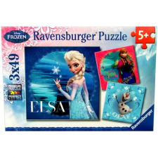 Ravensburger Disney hercegnők: Jégvarázs 3 x 49 db-os puzzle puzzle, kirakós