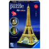 Ravensburger Eiffel-torony 216 darabos 3D puzzle fénnyel  Ajánlott 10-99 éves korig unisex (88017)