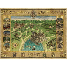 Ravensburger Harry Potter Roxfort térkép 1000 darabos Puzzle puzzle, kirakós