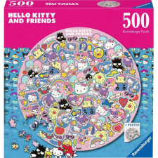 Ravensburger Hello Kitty és barátai 500 darabos kör alakú puzzle (12001391) puzzle, kirakós