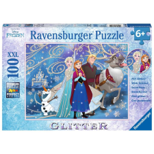 Ravensburger Jégvarázs Csillogó hó - 100 darabos XXL puzzle (13610 0) puzzle, kirakós