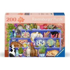 Ravensburger Macskák a polcon 200 darabos puzzle (4005555013679) puzzle, kirakós