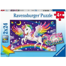 Ravensburger Puzzle 056774 Unikornis és Pegazus 2X24 darab (4005556056774) puzzle, kirakós