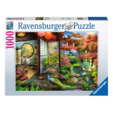 Ravensburger Puzzle 1000 db - Japán kert, teaház puzzle, kirakós