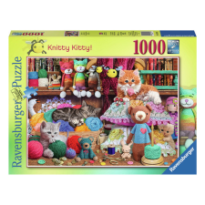  Ravensburger Puzzle 1000 db - Kötögetés cicákkal puzzle, kirakós