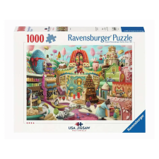 Ravensburger Puzzle 1000 db - Tündéri utcák puzzle, kirakós